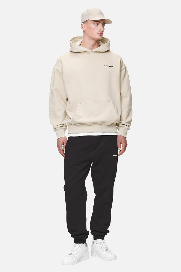 Pegador Logo Oversized Hoodie Washed Desert Sand Black Gum