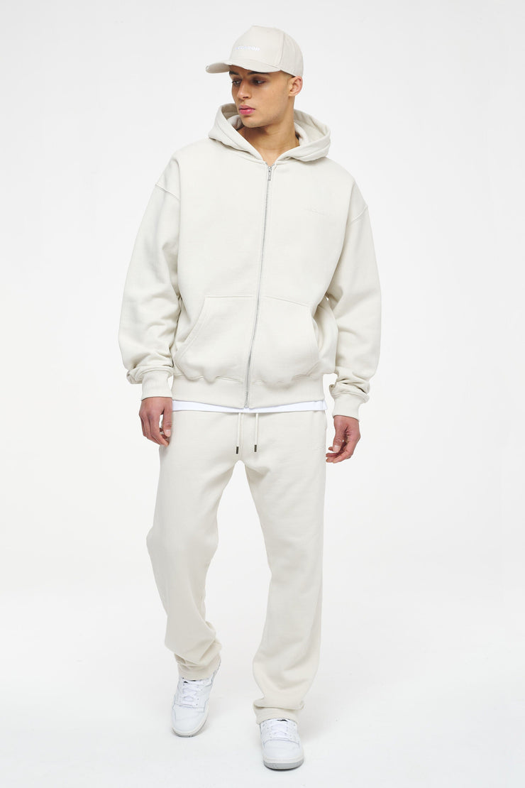 Pegador Logo Oversized Sweat Jacket Vintage Washed Angels Cream Gum