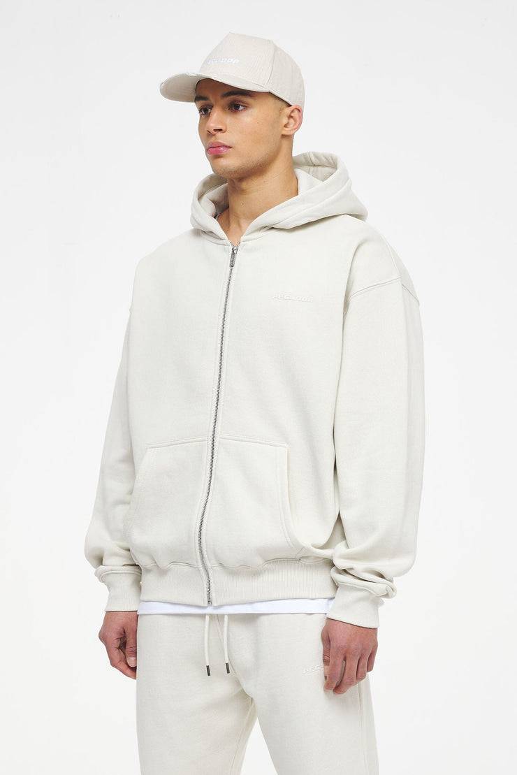 Pegador Logo Oversized Sweat Jacket Vintage Washed Angels Cream Gum