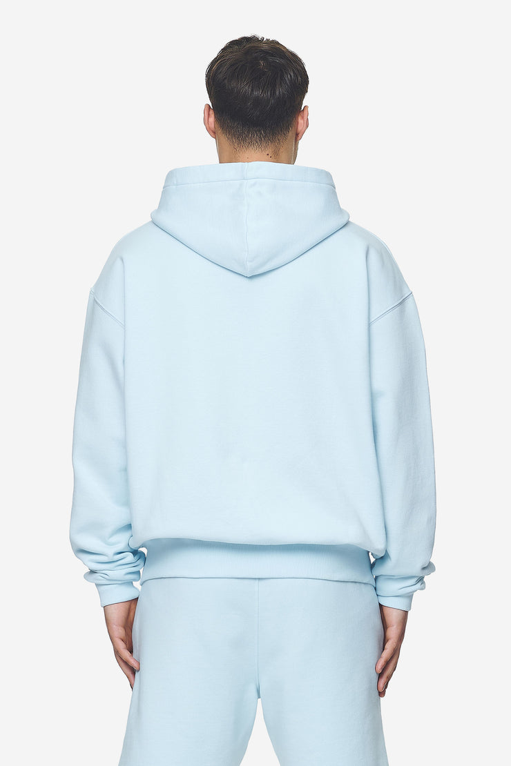 Pegador Logo Oversized Sweat Jacket Washed Baby Blue White Gum