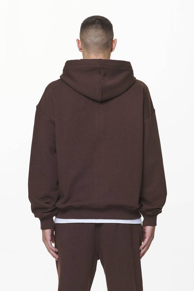 Pegador Logo Oversized Sweat Jacket Washed Oak Brown Gum