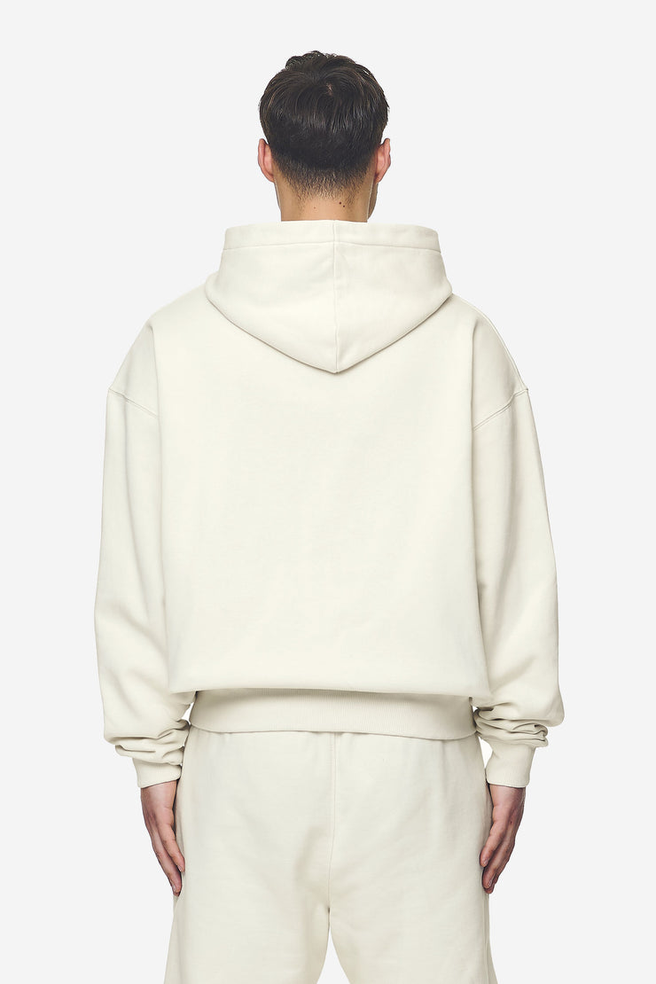 Pegador Logo Oversized Sweat Jacket Washed Salty Cream Black Gum