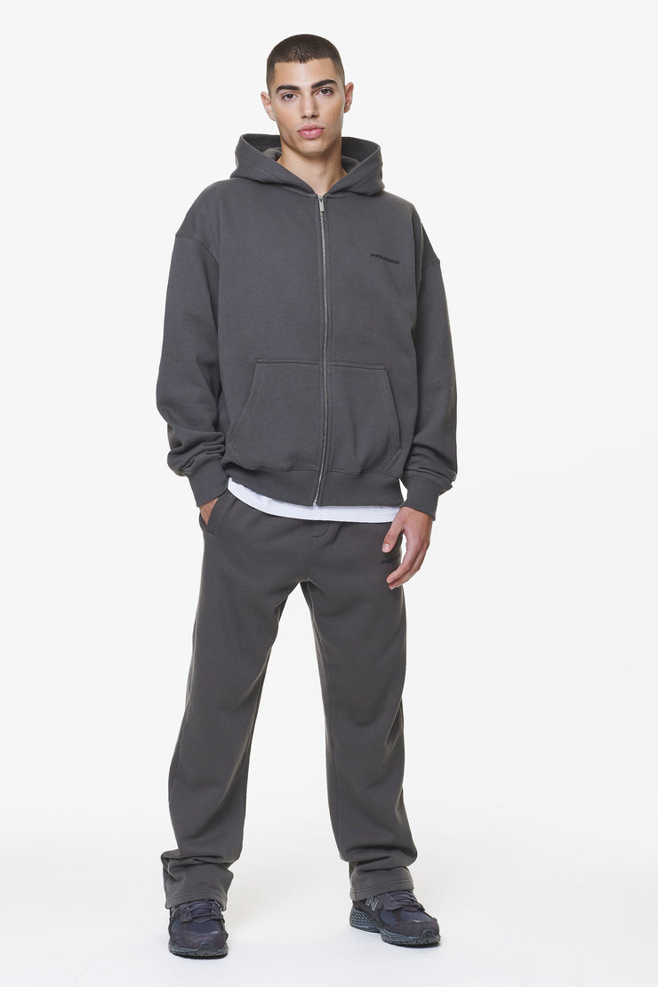 Pegador Logo Oversized Sweat Jacket Washed Volcano Grey Gum