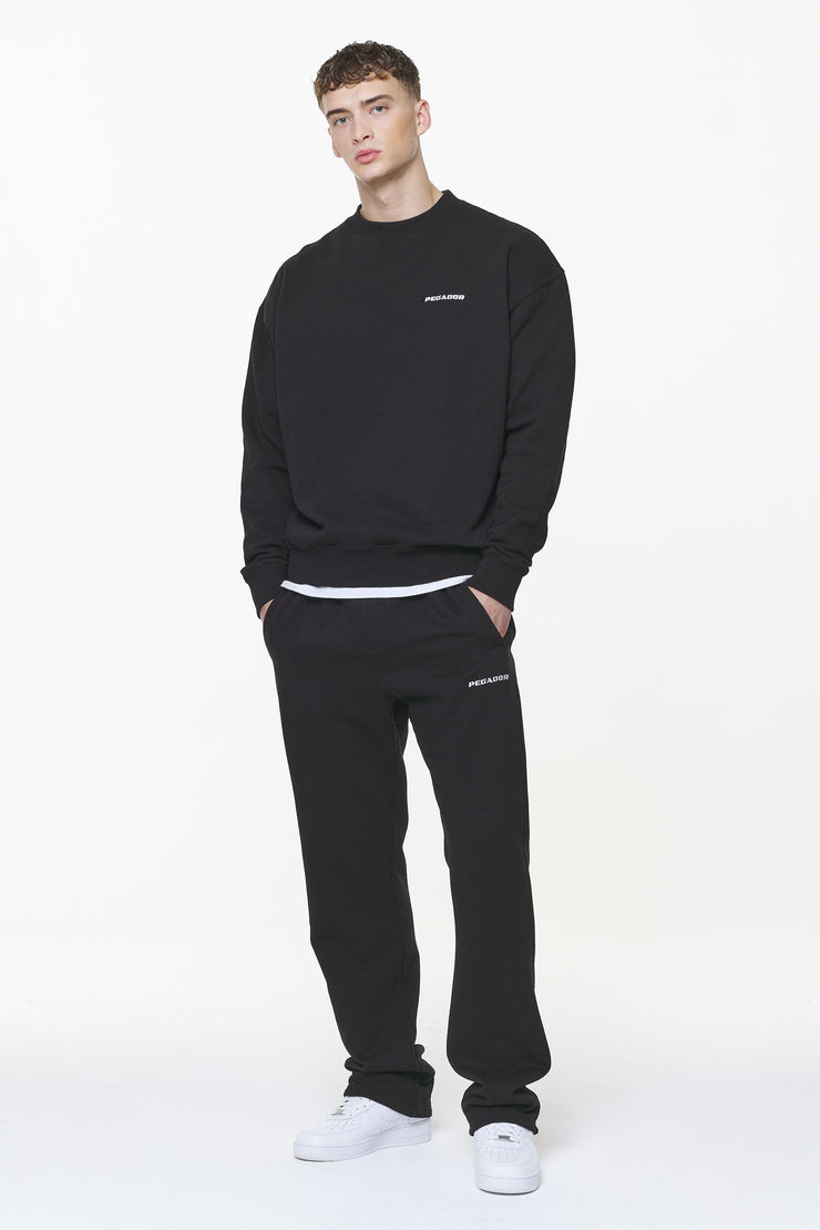 Pegador Logo Oversized Sweater Vintage Washed Onyx Black