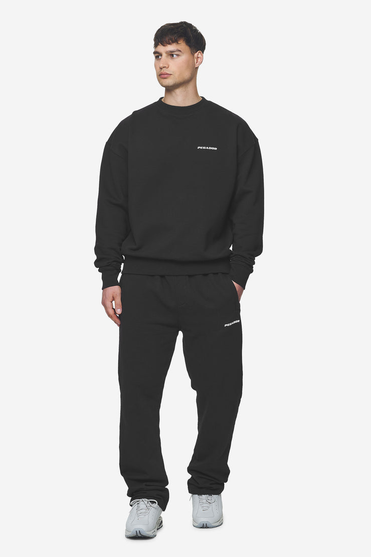 Pegador Logo Oversized Sweater Washed Black White Gum