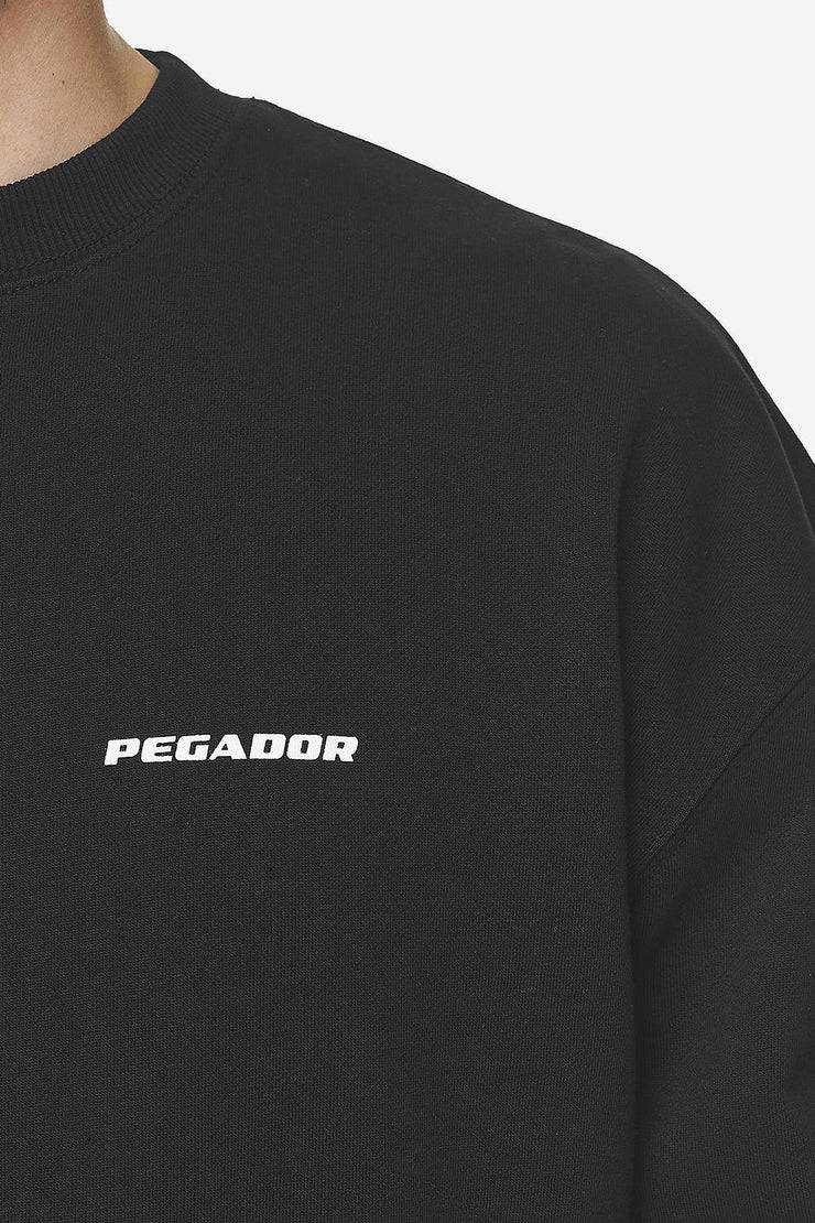 Pegador Logo Oversized Sweater Washed Black White Gum