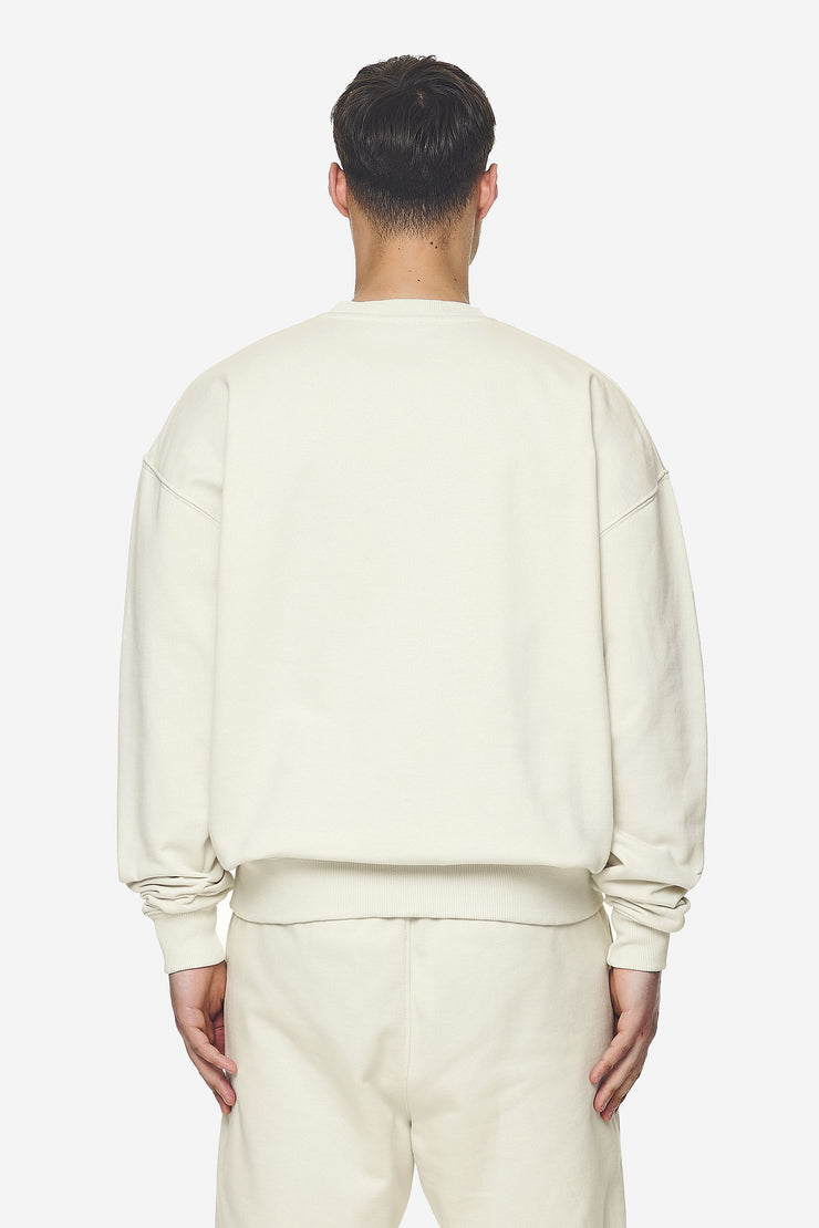 Pegador Logo Oversized Sweater Washed Salty Cream Black Gum