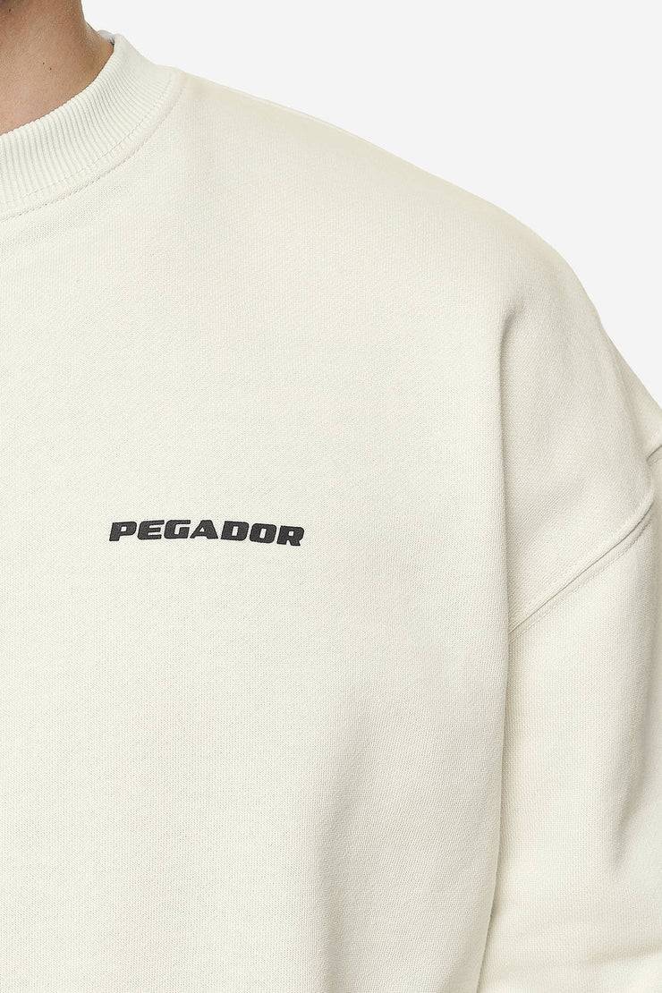 Pegador Logo Oversized Sweater Washed Salty Cream Black Gum