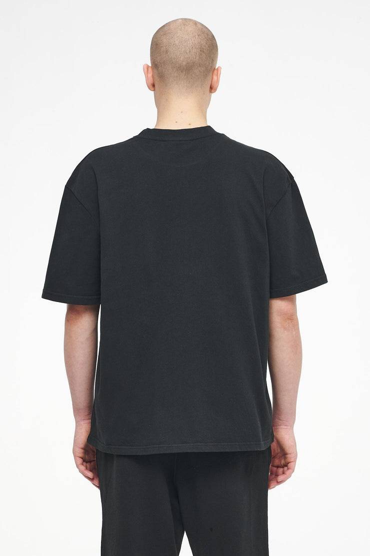 Pegador Logo Oversized Tee Vintage Washed Black Ink Gum