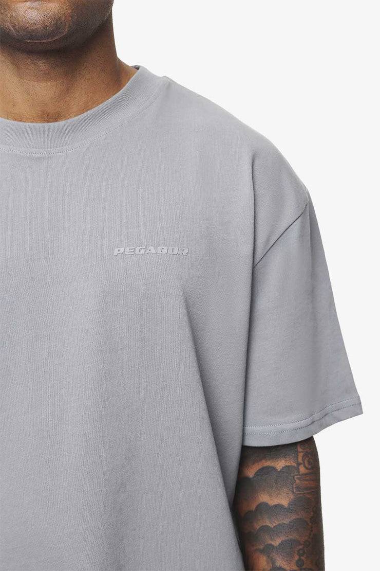 Pegador Logo Oversized Tee Vintage Washed Dusk Grey Gum