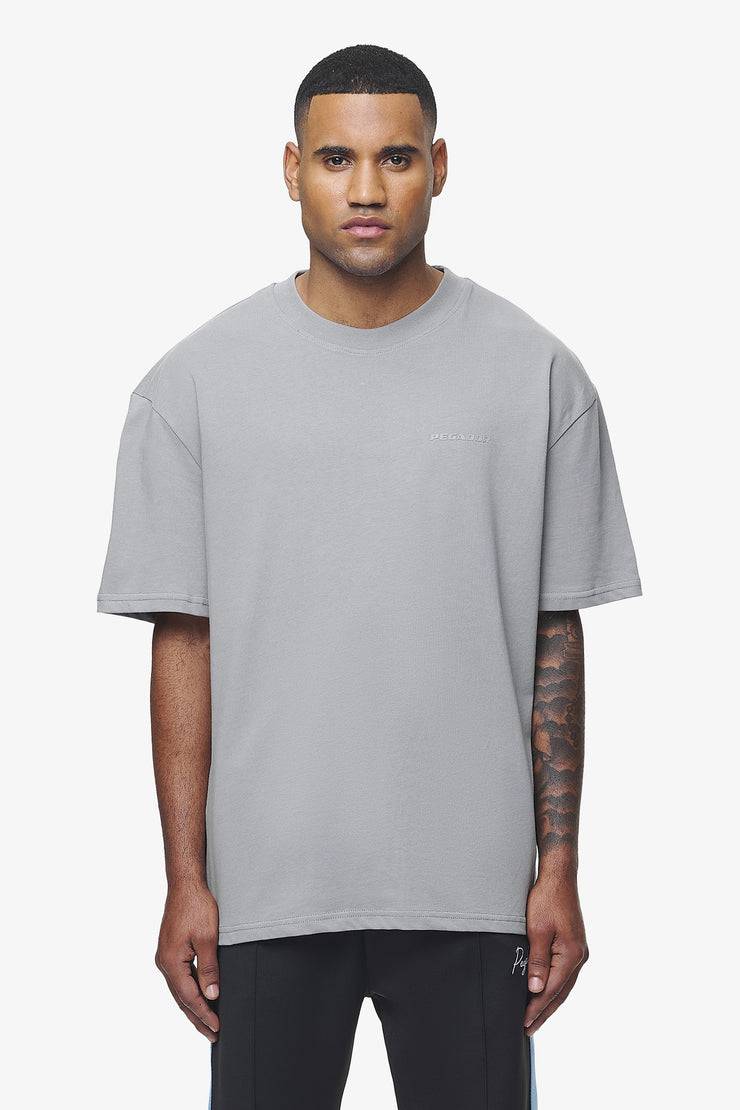 Pegador Logo Oversized Tee Vintage Washed Dusk Grey Gum