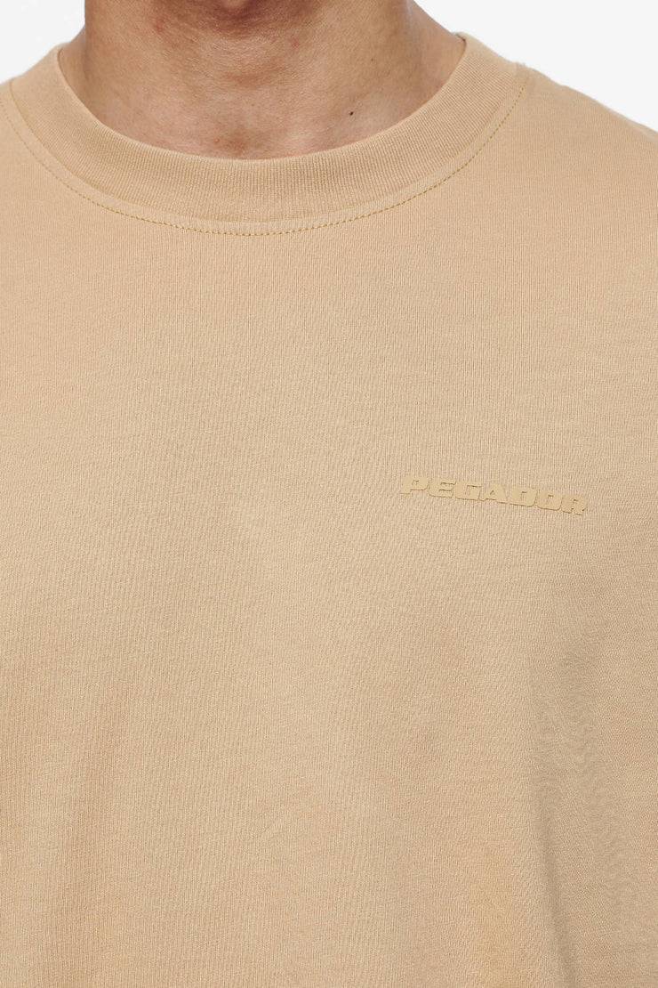 Pegador Logo Oversized Tee Vintage Washed Espresso Gum