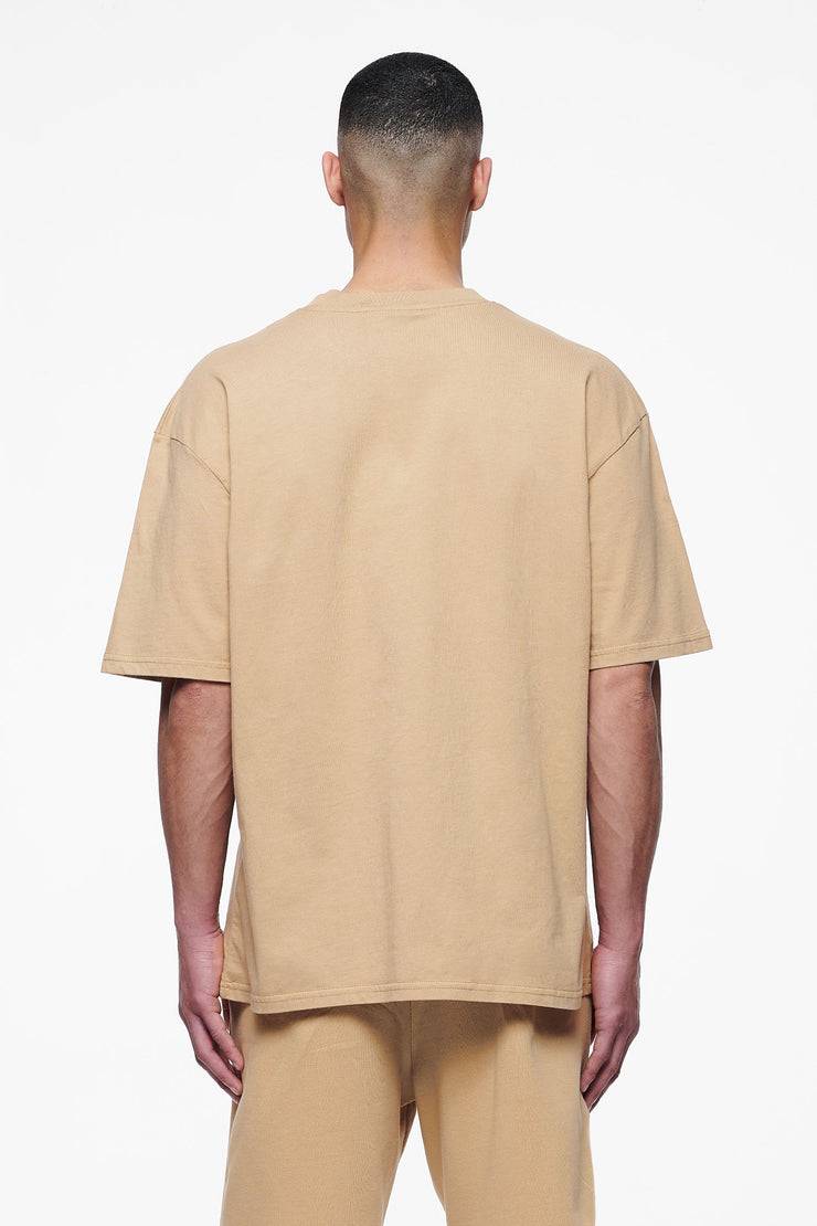 Pegador Logo Oversized Tee Vintage Washed Espresso Gum