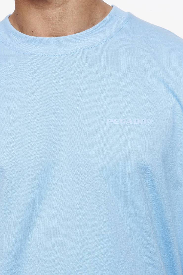 Pegador Logo Oversized Tee Vintage Washed Riviera Blue Gum