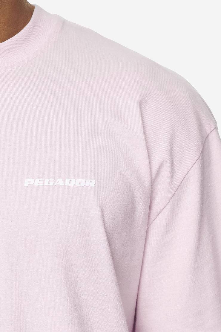 Pegador Logo Oversized Tee Washed Bubblegum White Gum