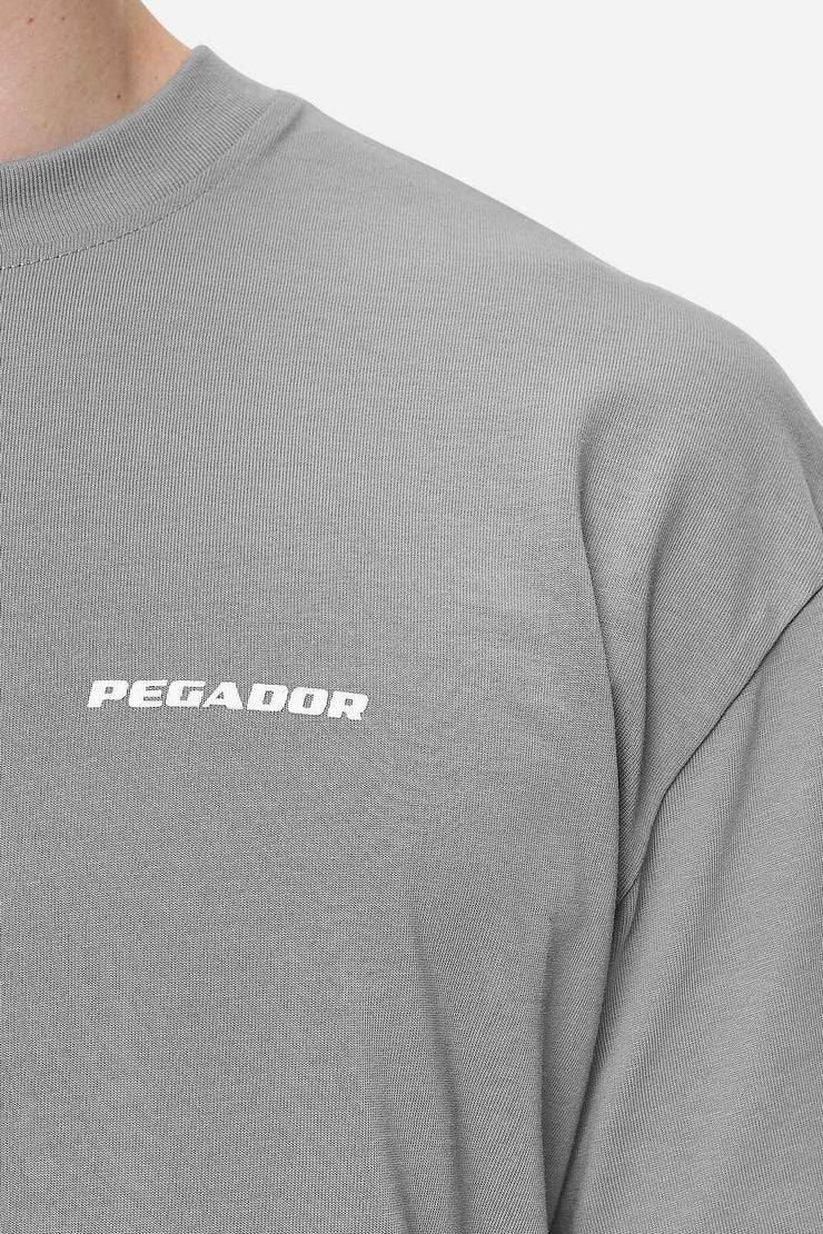 Pegador Logo Oversized Tee Washed Cool Grey White Gum
