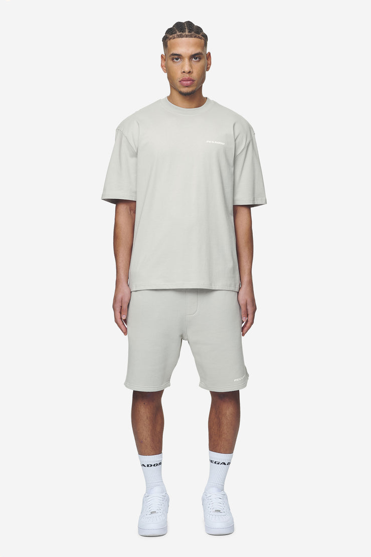 Pegador Logo Oversized Tee Washed Pearl Grey White Gum