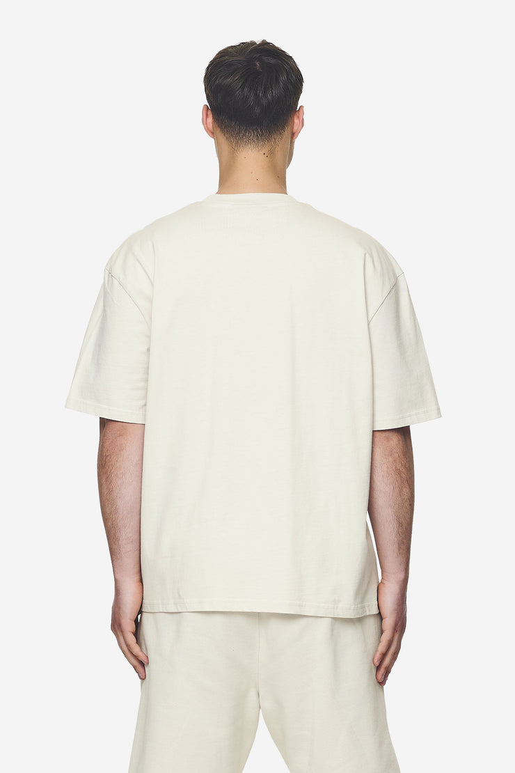 Pegador Logo Oversized Tee Washed Salty Cream Black Gum
