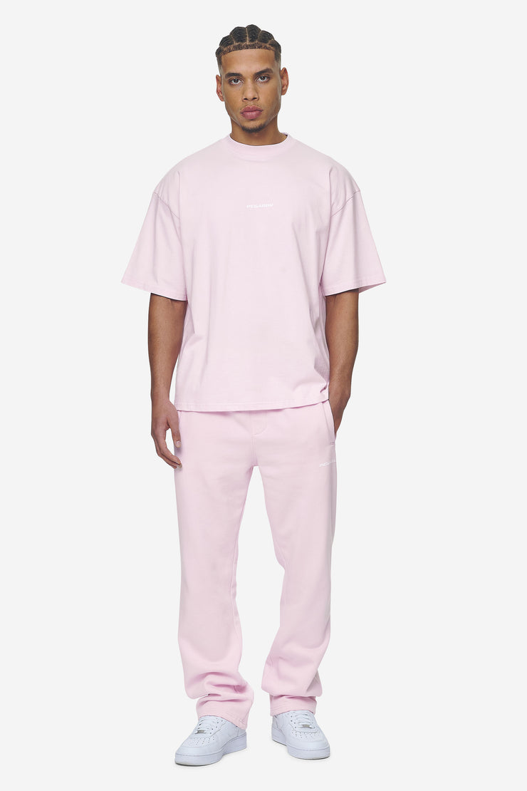 Pegador Logo Wide Sweat Pants Washed Bubblegum White Gum