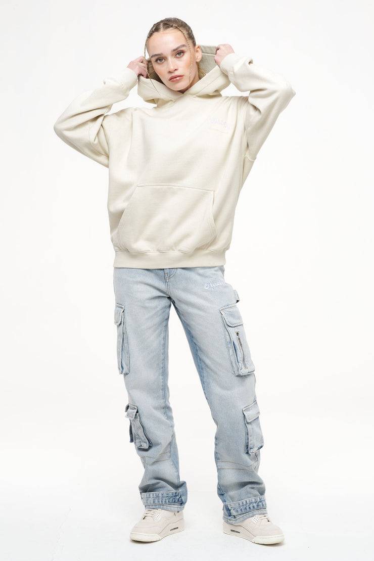 Pegador Lola Oversized Hoodie Vintage Washed Angels Cream