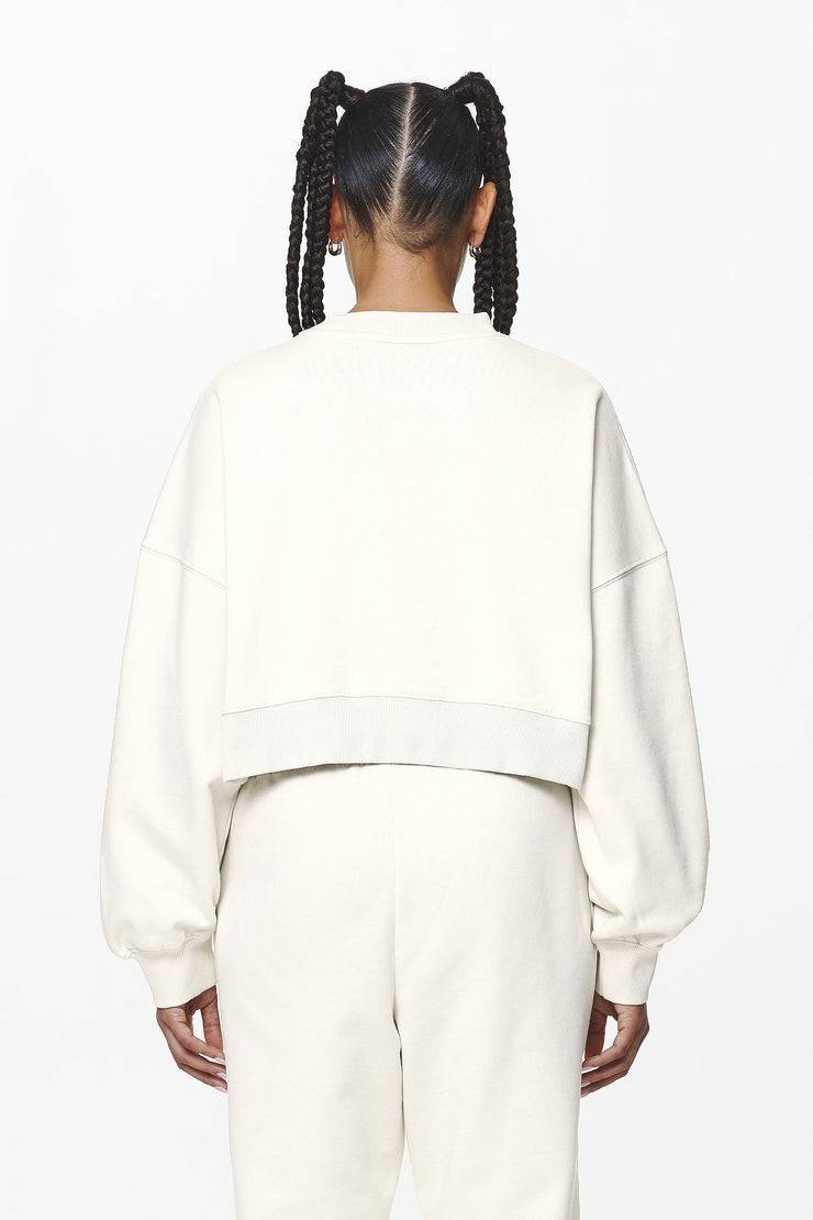 Pegador Londa Cropped Oversized Sweater Washed Salty Cream Gum