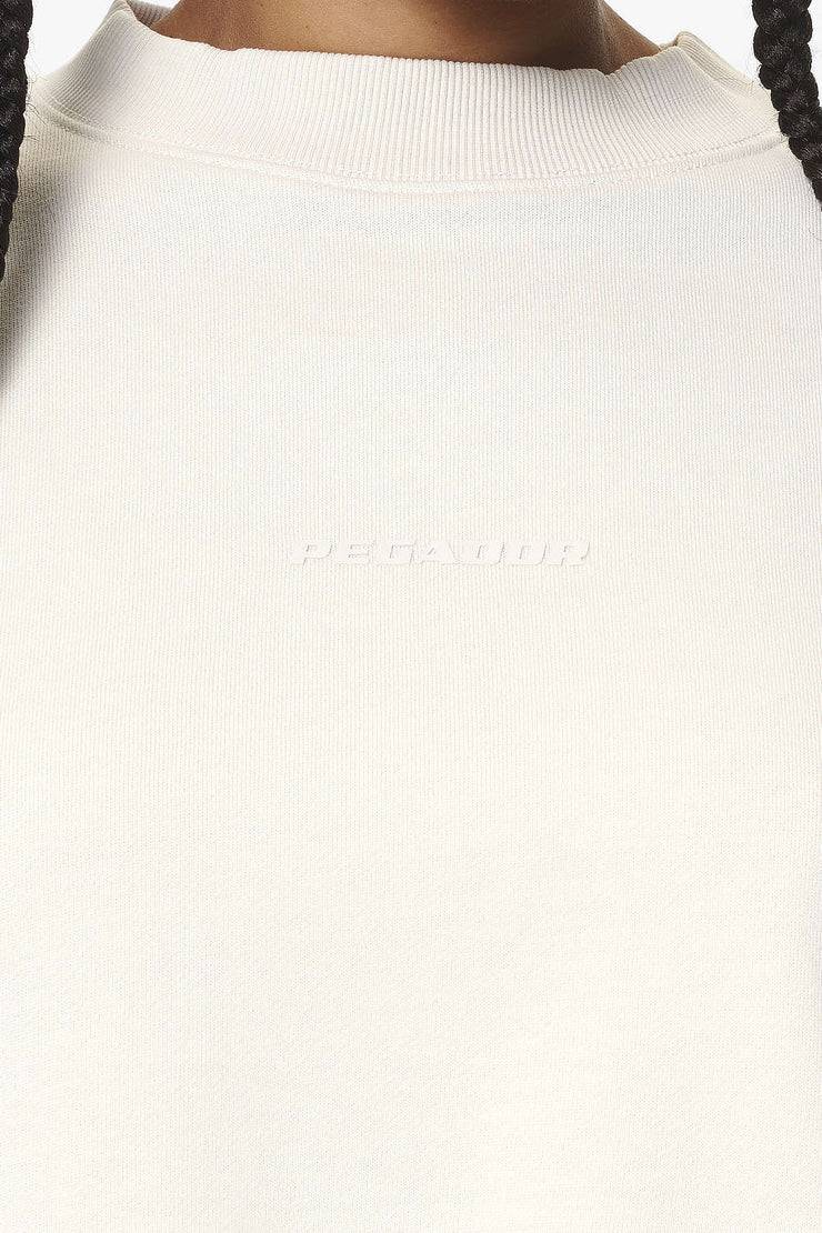 Pegador Londa Cropped Oversized Sweater Washed Salty Cream Gum