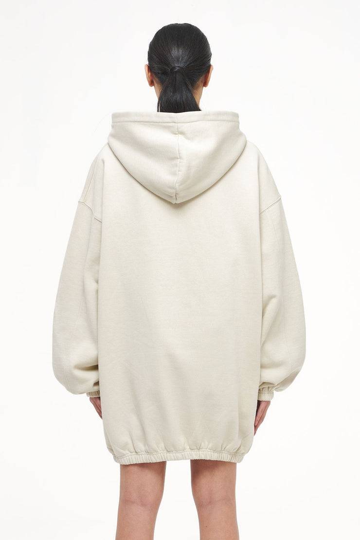 Pegador Lulea Oversized Hoodie Dress Vintage Washed Angels Cream