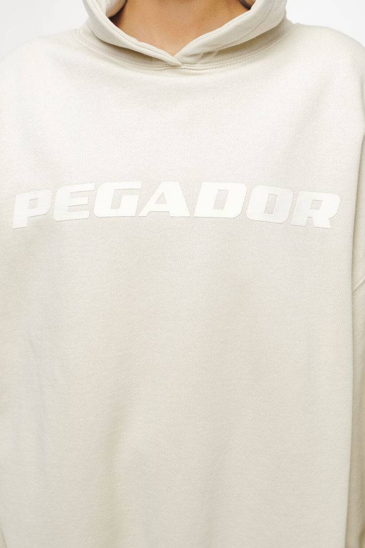 Pegador Lulea Oversized Hoodie Dress Vintage Washed Angels Cream