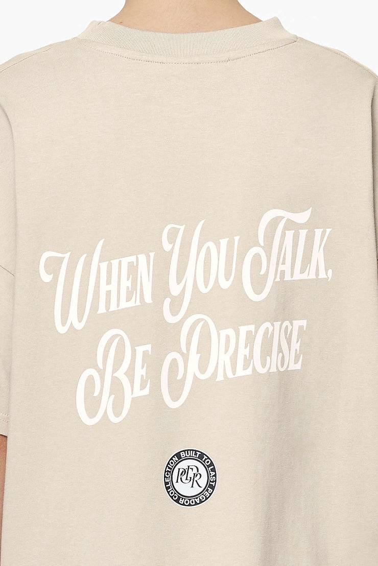 Pegador Lydney Heavy Oversized Tee Vintage Washed Fossil Taupe