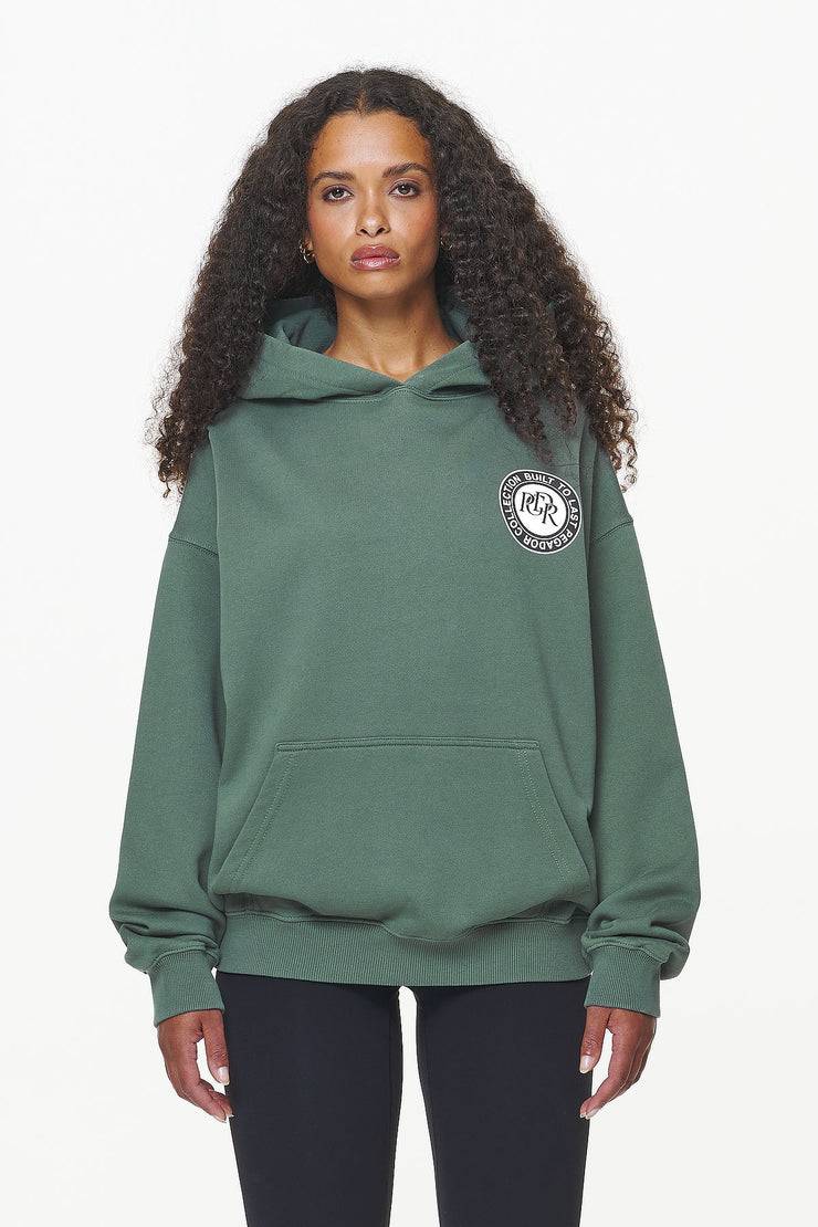 Pegador Lydney Oversized Hoodie Vintage Washed Garden Green