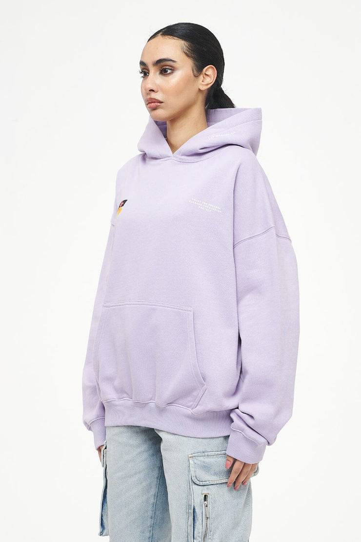 Pegador Mace Oversized Hoodie Vintage Washed Purple Paste