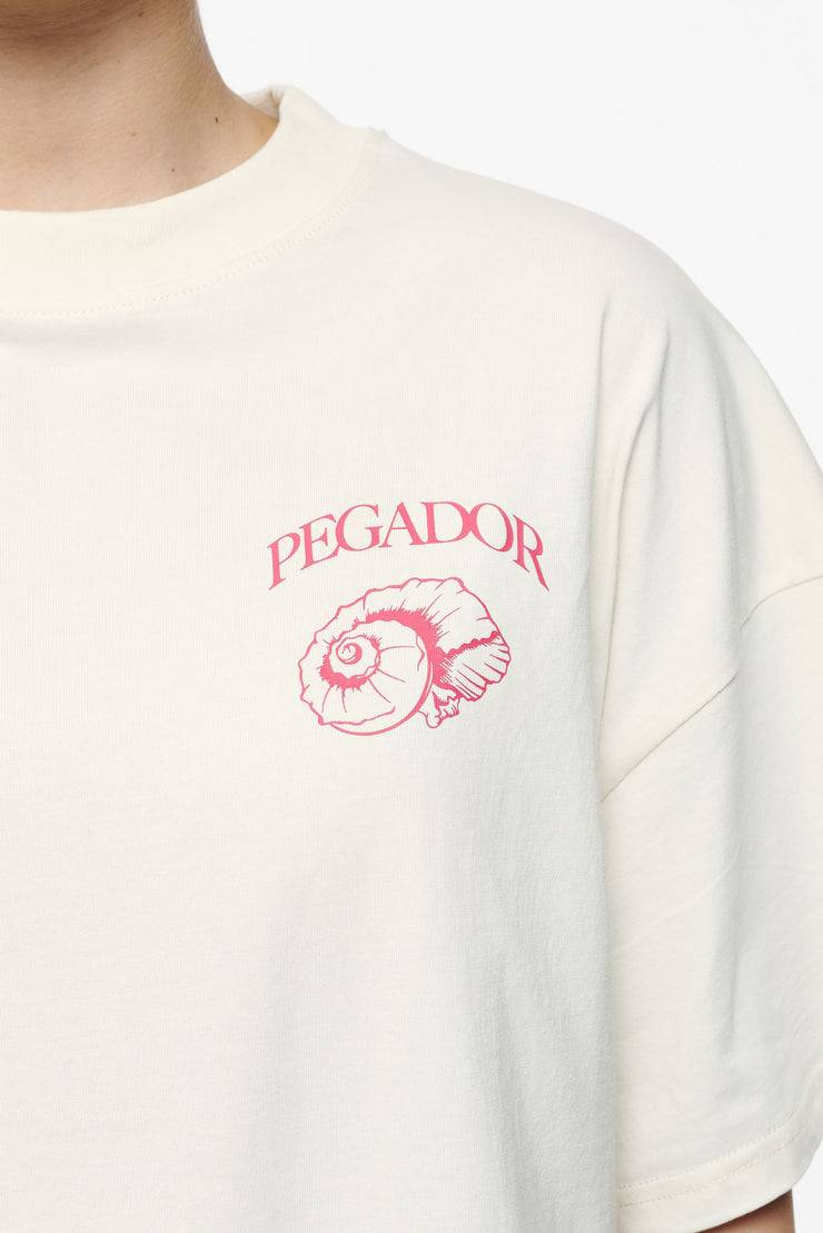 Pegador Metra Heavy Oversized Tee Vintage Washed Unbleached