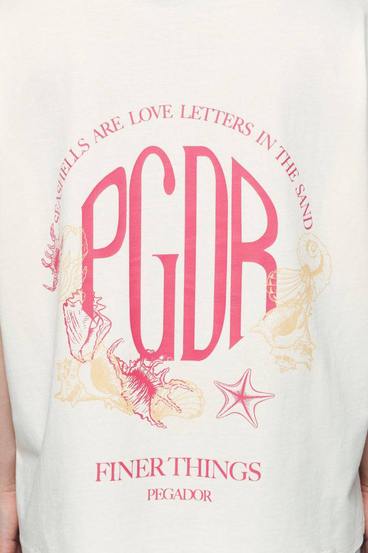 Pegador Metra Heavy Oversized Tee Vintage Washed Unbleached