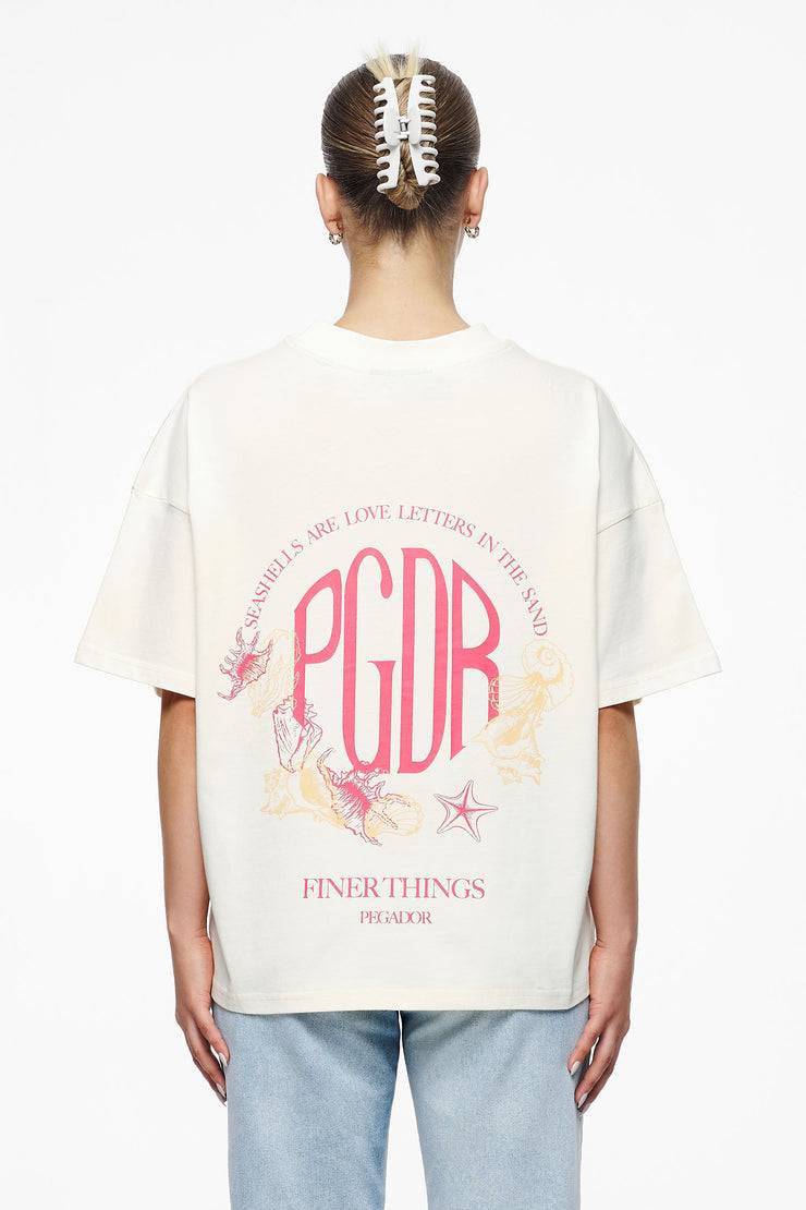 Pegador Metra Heavy Oversized Tee Vintage Washed Unbleached