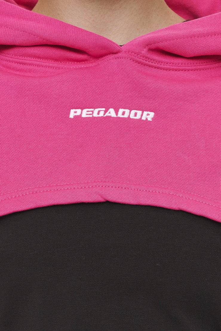 Pegador Mina Super Cropped Hoodie Washed Digital Pink