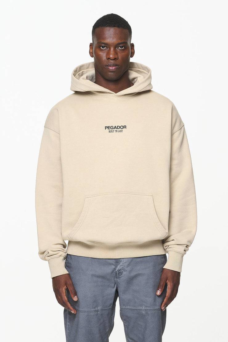 Pegador Mouncy Oversized Hoodie Vintage Washed Kingdom Beige