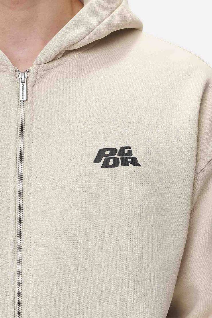 Pegador Narson Oversized Sweat Jacket Washed Desert Sand