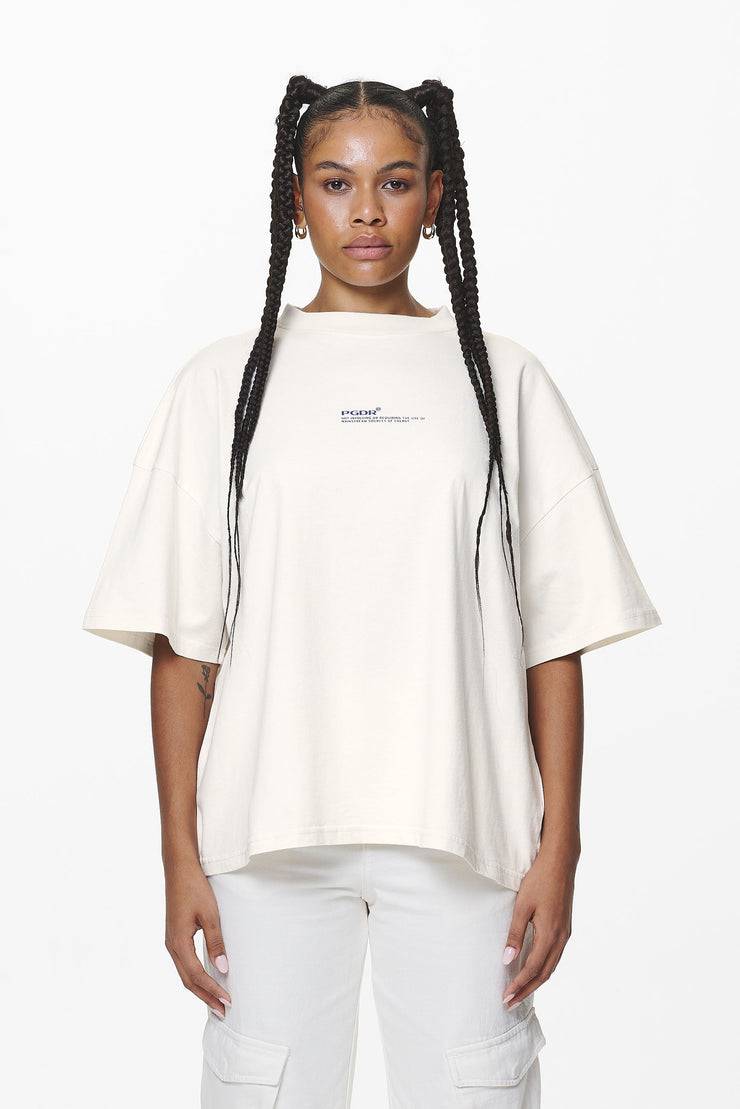Pegador Navisk Heavy Oversized Tee Washed Salty Cream