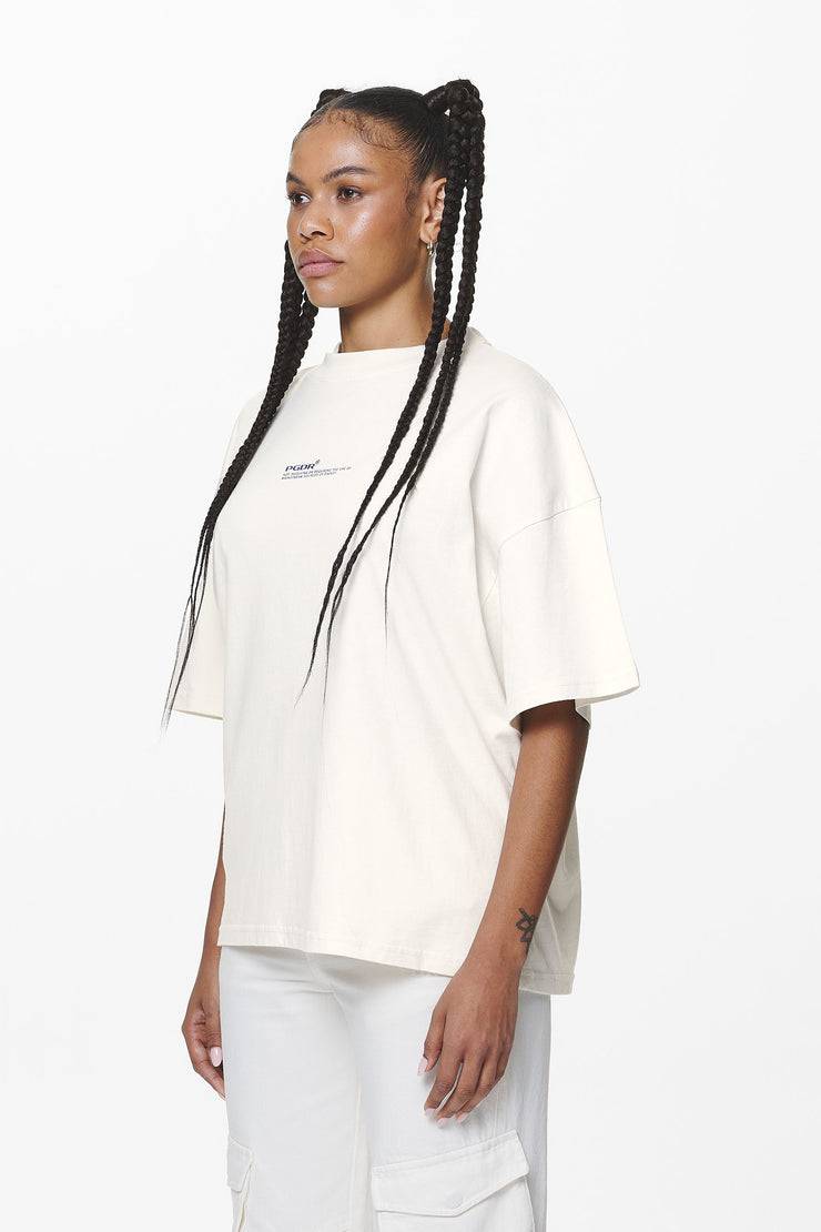Pegador Navisk Heavy Oversized Tee Washed Salty Cream