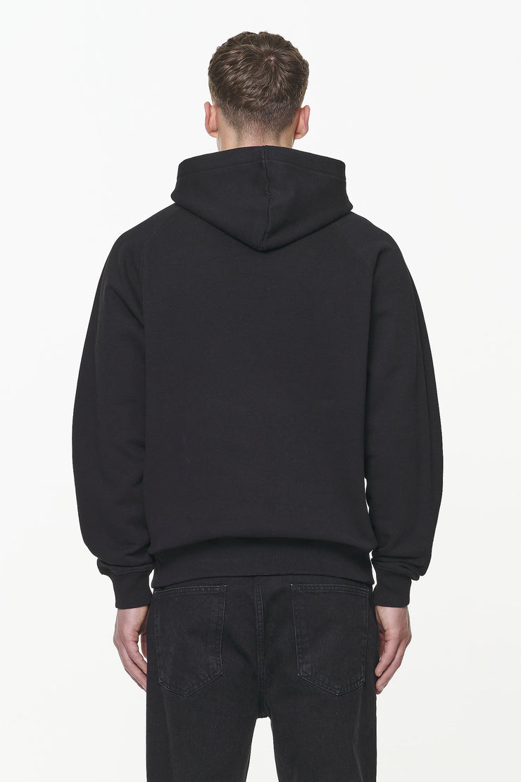 Pegador Nether Raglan Hoodie Vintage Washed Onyx Black