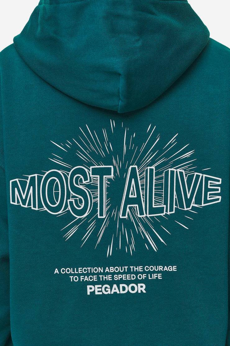 Pegador Nisa Oversized Hoodie Washed Urban Turquoise