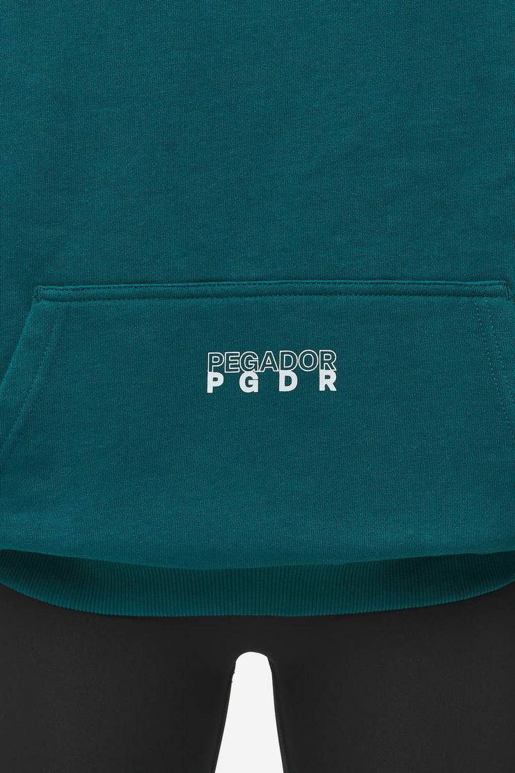 Pegador Nisa Oversized Hoodie Washed Urban Turquoise
