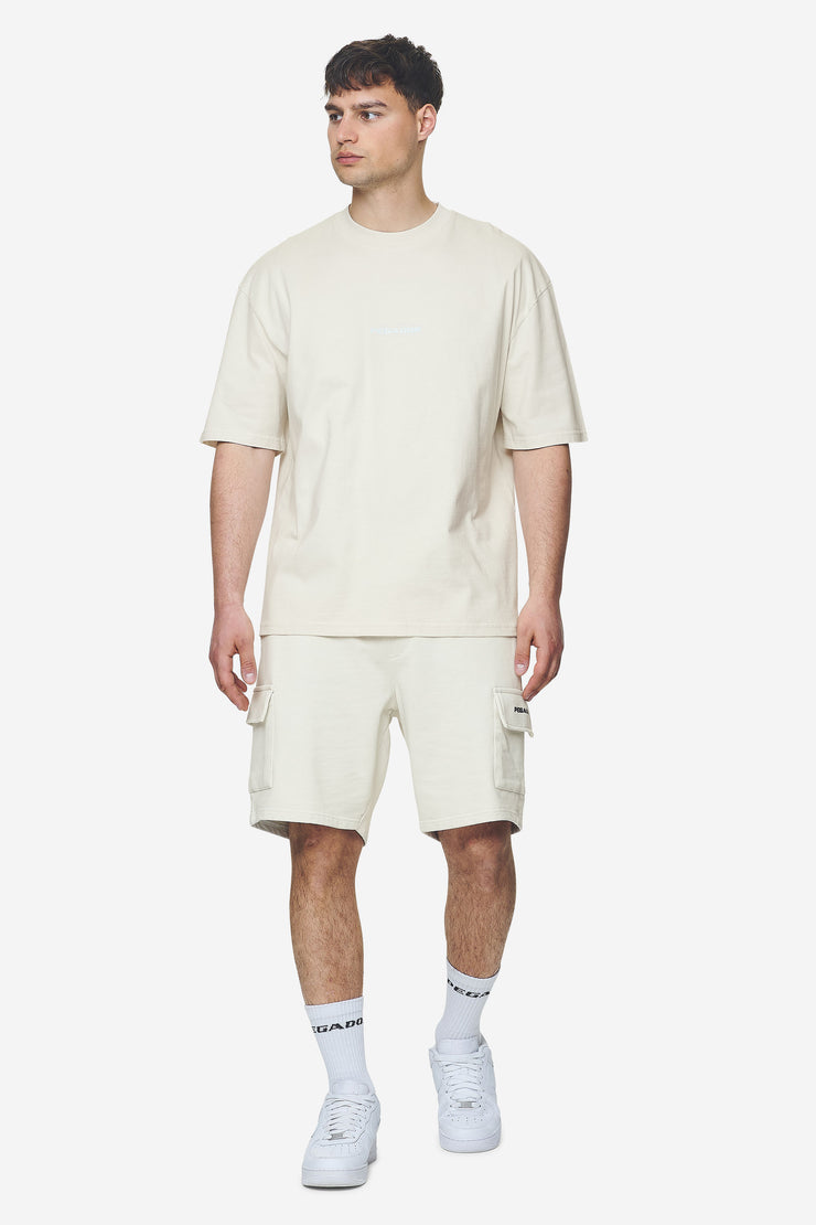 Pegador Otega Terry Cargo Shorts Washed Salty Cream