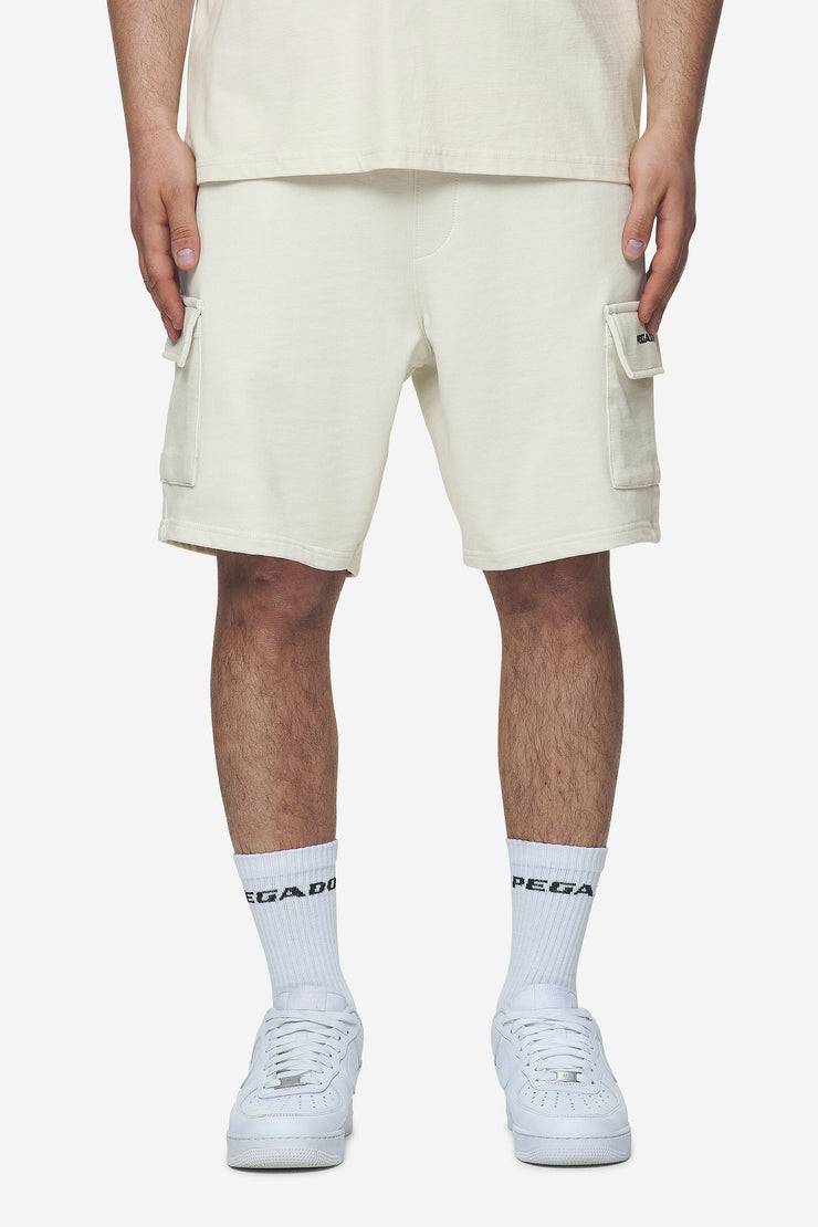 Pegador Otega Terry Cargo Shorts Washed Salty Cream