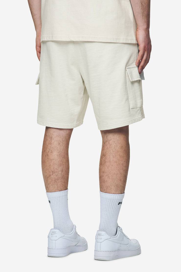 Pegador Otega Terry Cargo Shorts Washed Salty Cream