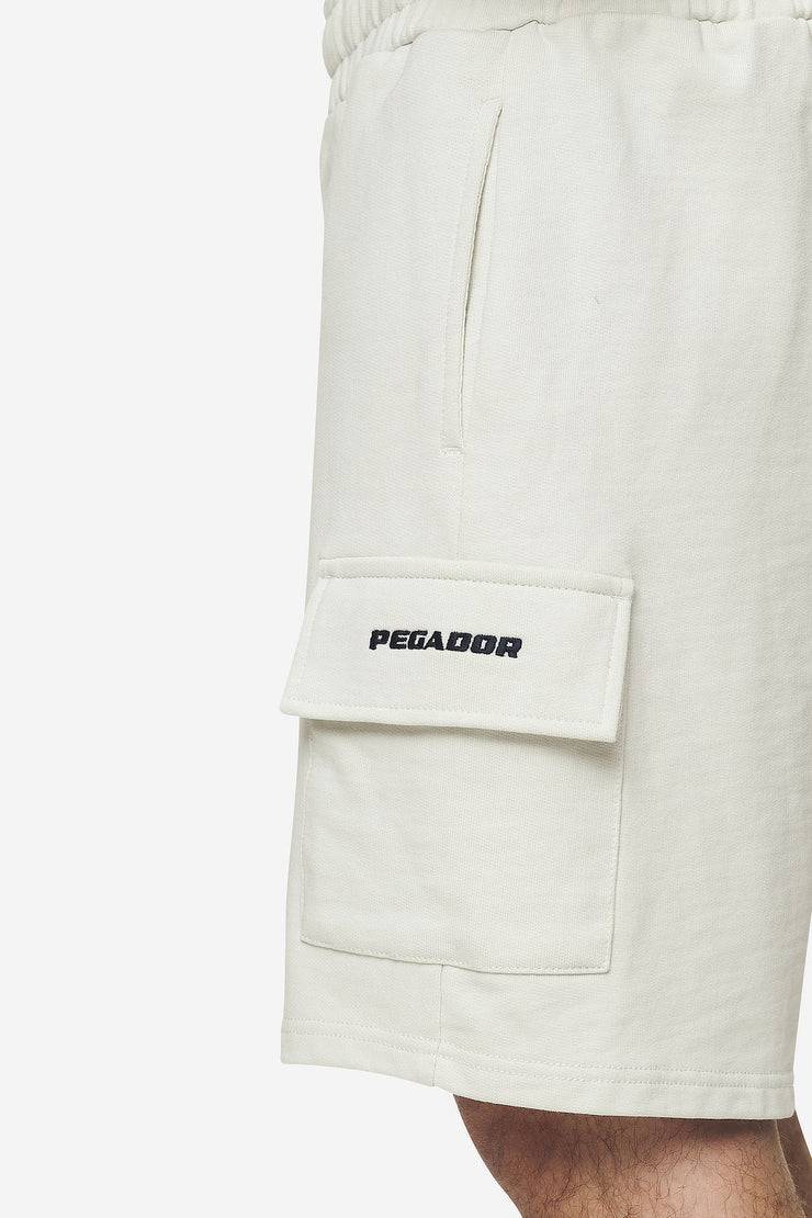 Pegador Otega Terry Cargo Shorts Washed Salty Cream