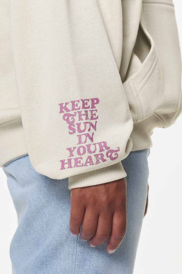 Pegador Pall Oversized Hoodie Vintage Washed Bone White