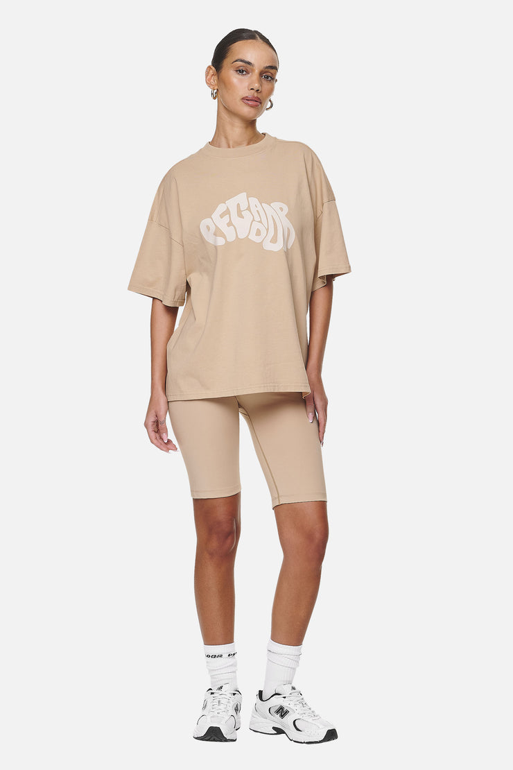 Pegador Paluma Heavy Oversized Tee Washed Safari Sand