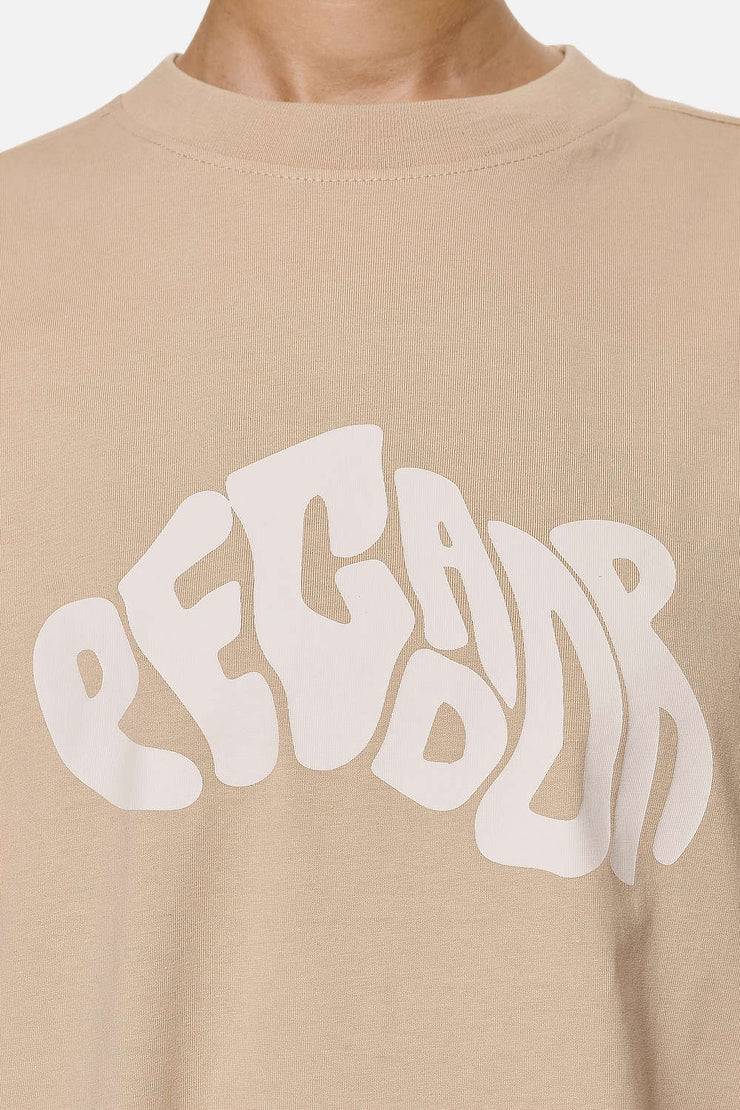 Pegador Paluma Heavy Oversized Tee Washed Safari Sand