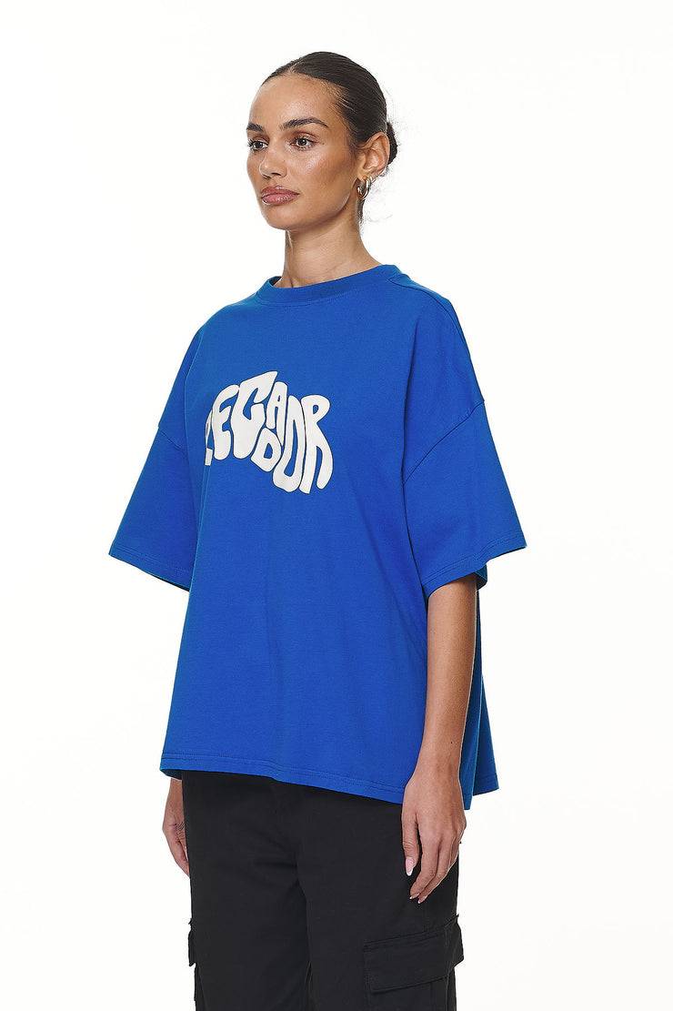 Pegador Paluma Heavy Oversized Tee Washed True Blue